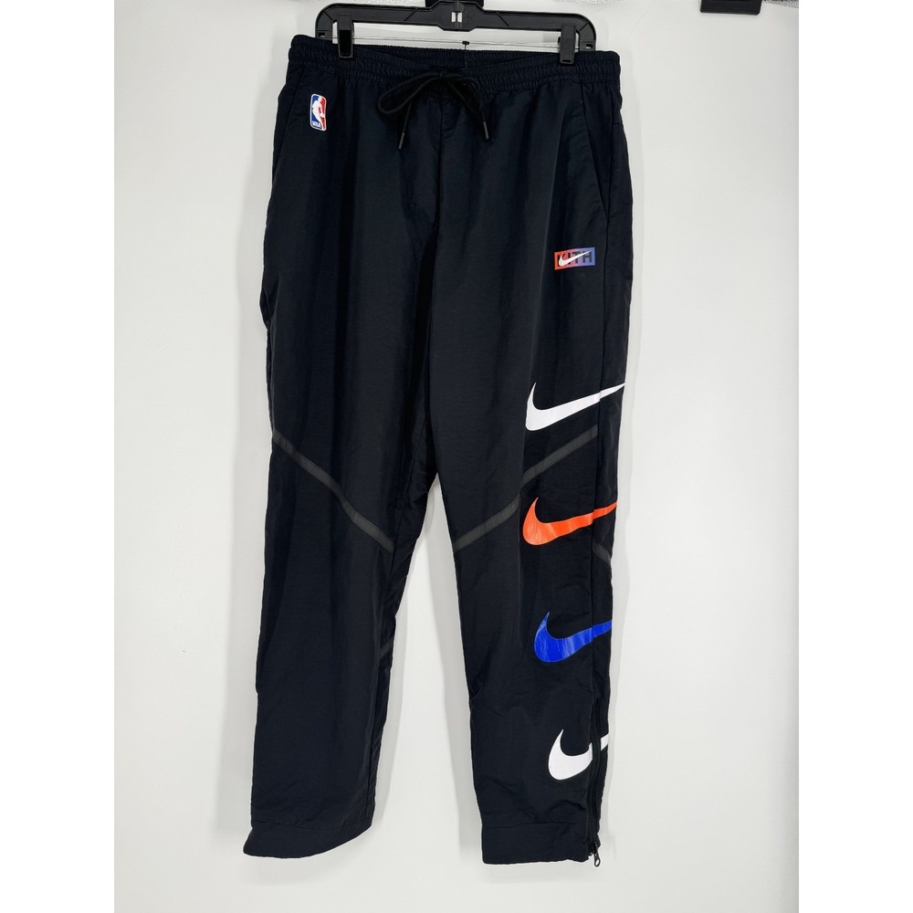 Kith x Nike NBA New York Knicks Pants Sweatpants Men Large Track Logo CZ1802-010